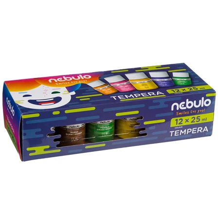 Tempera 12db-os NEBULÓ tégelyes 12x25ml