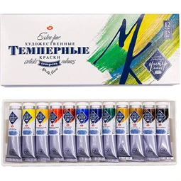 Tempera 12db-os Saint-Petersburg Master Class 18ml tubusos