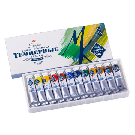 Tempera 12db-os Saint-Petersburg Master Class 18ml tubusos