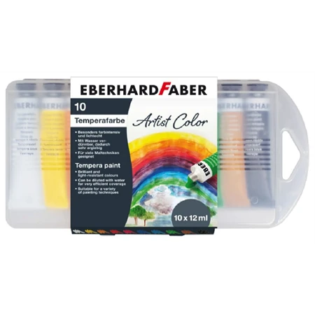 Tempera 6db-os Eberhard Faber 10x18ml, tubusos