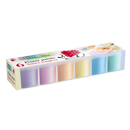 Tempera  6db-os ICO Süni tégelyes 25ml/tégely pasztell színek