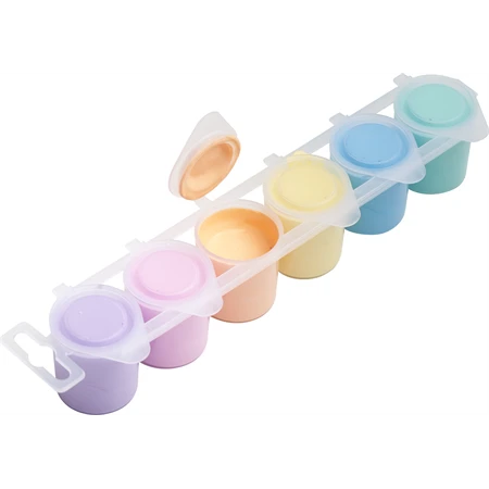 Tempera  6db-os ICO Süni tégelyes 25ml/tégely pasztell színek