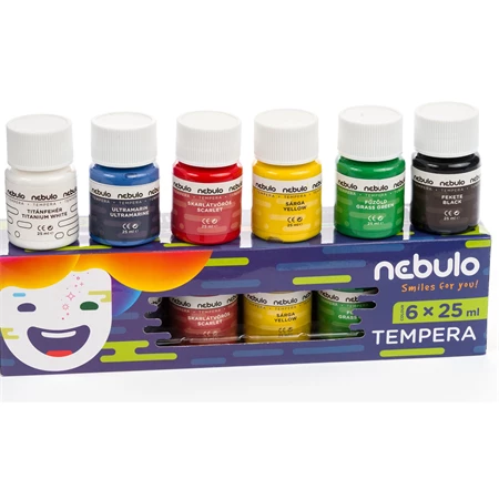 Tempera 6db-os NEBULÓ tégelyes 6x25ml