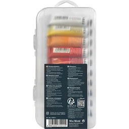 Tempera EBERHARD FABER Artist Color 10x18ml, tubusos