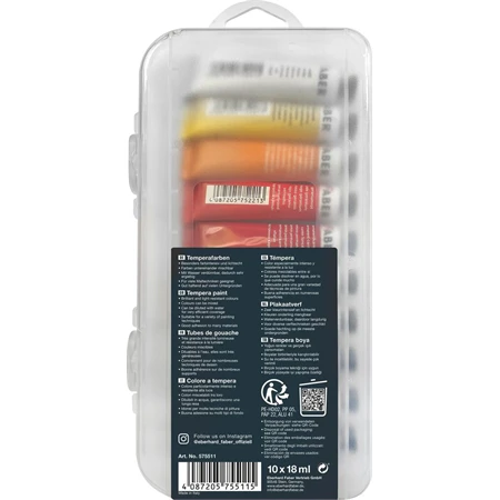 Tempera EBERHARD FABER Artist Color 10x18ml, tubusos