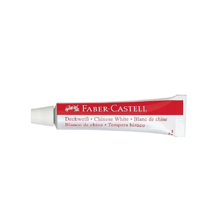 Tempera Faber-Castell 7,5ml fehér fedő festéshez