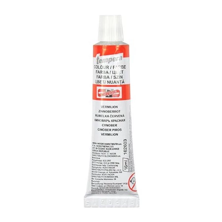 Tempera KOH-I-NOOR 16ml cinóber piros