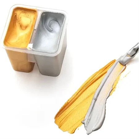 Tempera gouache 12db-os HIMI Twin Cup 12x12g yellow case