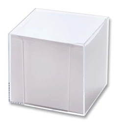 Tépőtömb FOLIA 9,5x9,5x9,5cm 700lap, műanyag tartóban