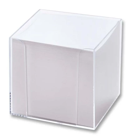 Tépőtömb FOLIA 9,5x9,5x9,5cm 700lap, műanyag tartóban