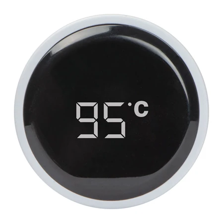 Termosz 0,45 literes hőmérséklet kijelzős, rozsdamentes acélból készült, hőszigetelt vákuum ivópalack 450 ml