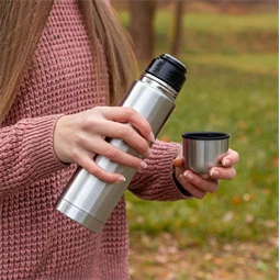 Termosz 0,5l rozsdamentes acél, dupla falú