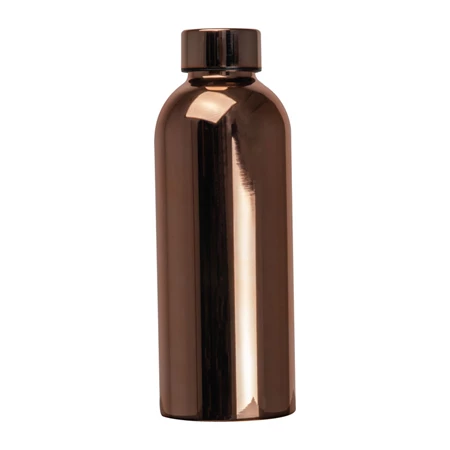 Termosz kulacs 500ml duplafalú, vákuumus rozsdamentes acél, szivárgásmentes, rose gold szinben fénylik, 5,6x7,3x21,4cm