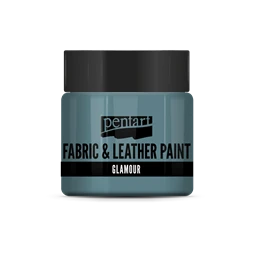 Textil és bőrfesték PENTART Glamour 50ml türkizezüst