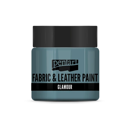 Textil és bőrfesték PENTART Glamour 50ml türkizezüst