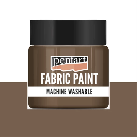 Textilfesték PENTART 50ml mosógépben mosható barna