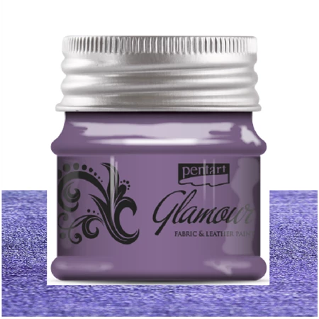 Textil és bőrfesték PENTART Glamour 50ml lilaezüst