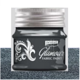 Textil és bőrfesték PENTART Glamour 50ml óezüst