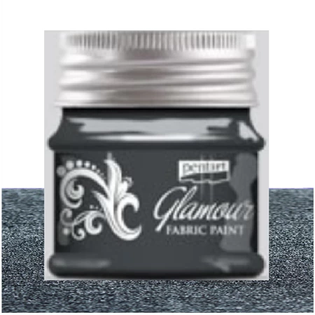 Textil és bőrfesték PENTART Glamour 50ml óezüst