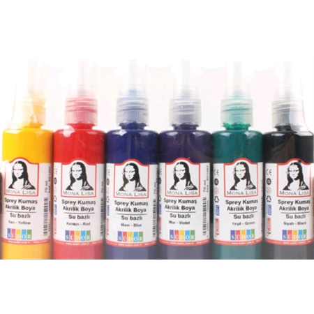 Akrillfesték készlet 6x70ml pumpás MONA LISA