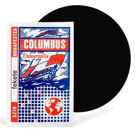 Textilfesték pigment por 5g COLUMBUS fekete