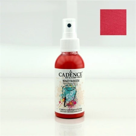 Textilfesték spray, CADENCE, 100ml, gyöngyház scarlet