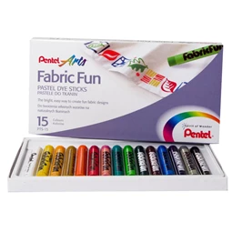 Textilfestő kréta 15 db-os, PENTEL