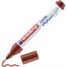 Textilfilc EDDING 4500 2-3mm hegy barna