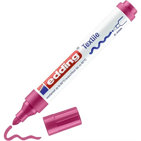Textilfilc EDDING 4500 2-3mm hegy kármin piros