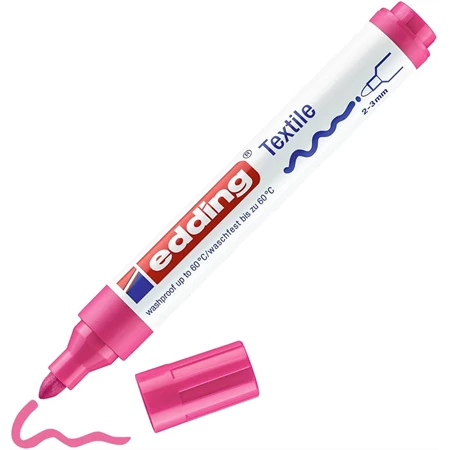 Textilfilc EDDING 4500 2-3mm hegy neon rózsaszín