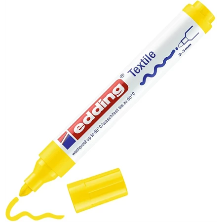 Textilfilc EDDING 4500 2-3mm hegy sárga