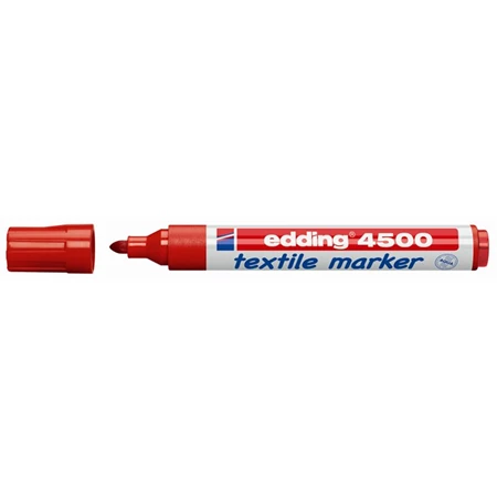 Textilfilc EDDING 4500 2-3mm hegy piros