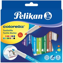 Textilfilc készlet 12db-os PELIKAN