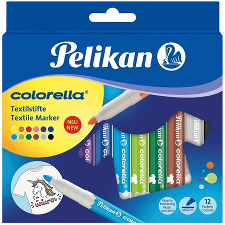 Textilfilc készlet 12db-os PELIKAN