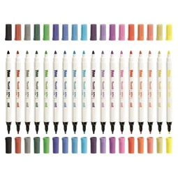 Textilfilc készlet 18db-os APLI Kids kétvégű 2,5-4,2 mm, "Textile", 18 különböző szín