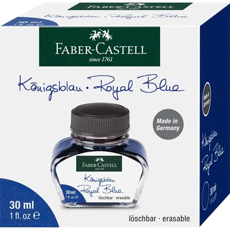 Tinta üveges Faber-Castell 30ml, királykék