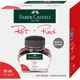 Tinta üveges Faber-Castell 30ml, piros