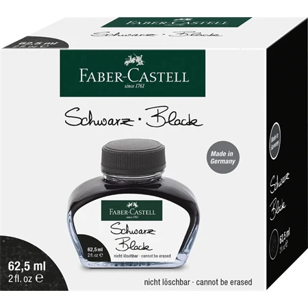 Tinta üveges Faber-Castell 62,5 ml fekete