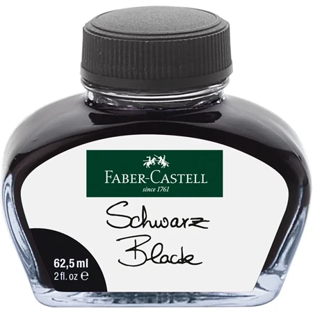 Tinta üveges Faber-Castell 62,5 ml fekete