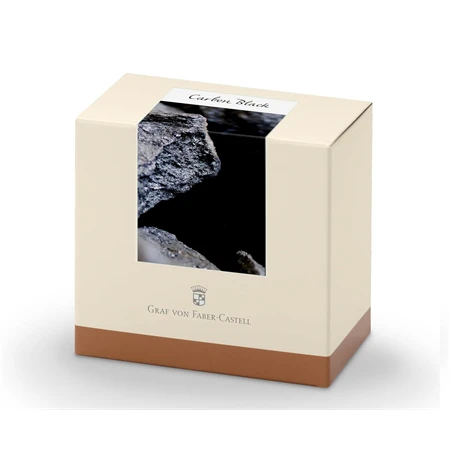 Tinta üveges Graf von Faber-Castell 75ml, karbonfekete okmánybiztos, magas színfényességű