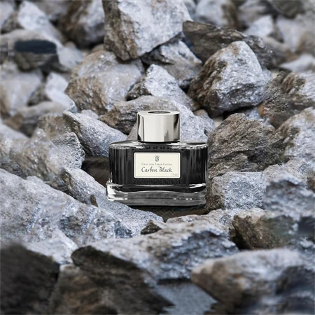 Tinta üveges Graf von Faber-Castell 75ml, karbonfekete okmánybiztos, magas színfényességű