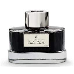 Tinta üveges Graf von Faber-Castell 75ml, karbonfekete okmánybiztos, magas színfényességű