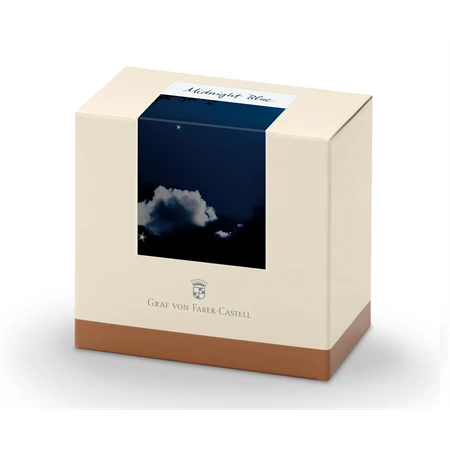 Tinta üveges Graf von Faber-Castell 75ml, éjkék, okmánybiztos, magas színfényességű