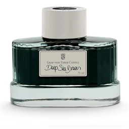 Tinta üveges Graf von Faber-Castell 75ml, mélytengeri zöld, okmánybiztos, magas színfényességű