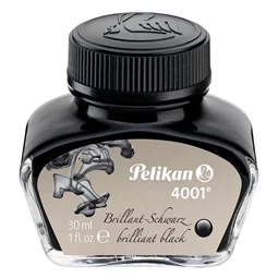Tinta üveges PELIKAN 4001 30ml, fekete