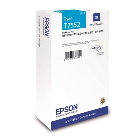 Tintapatron EPSON T755240  kék /o/ eredeti 39ml