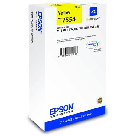 Tintapatron EPSON T755440 sárga /o/ eredeti 39ml