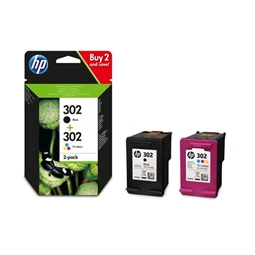 Tintapatron HP X4D37AE (302 fekete+302 színes)  multipack /o/ eredeti