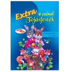 Tojásfesték Extra 4 festék+10 matrica