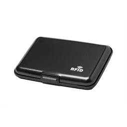Tok bankkártya tartó 6 részes, alumínium, 60x90 mm, RFID védelemmel, fekete színű